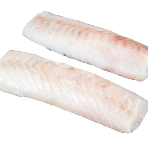 Frozen cod loins skinless